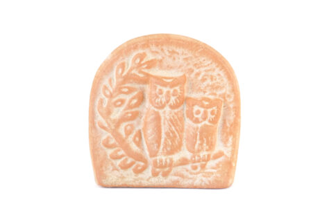 Kartenhalter Eulen roter Ton