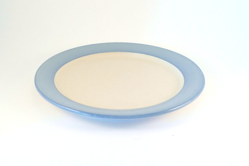 Dessertteller Steinzeug hellblau