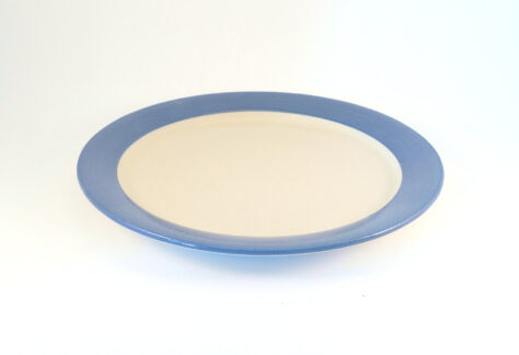 Dessertteller Steinzeug blau