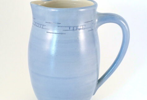 Krug Steinzeug 0,5l hellblau