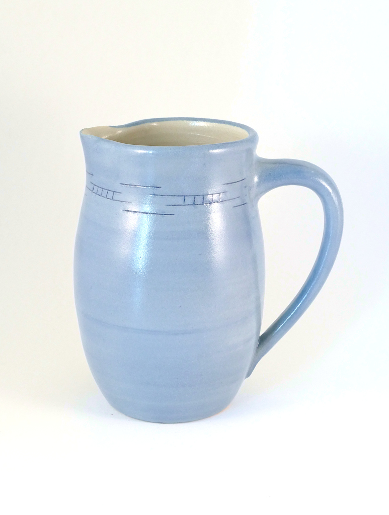Krug Steinzeug 0,5l hellblau