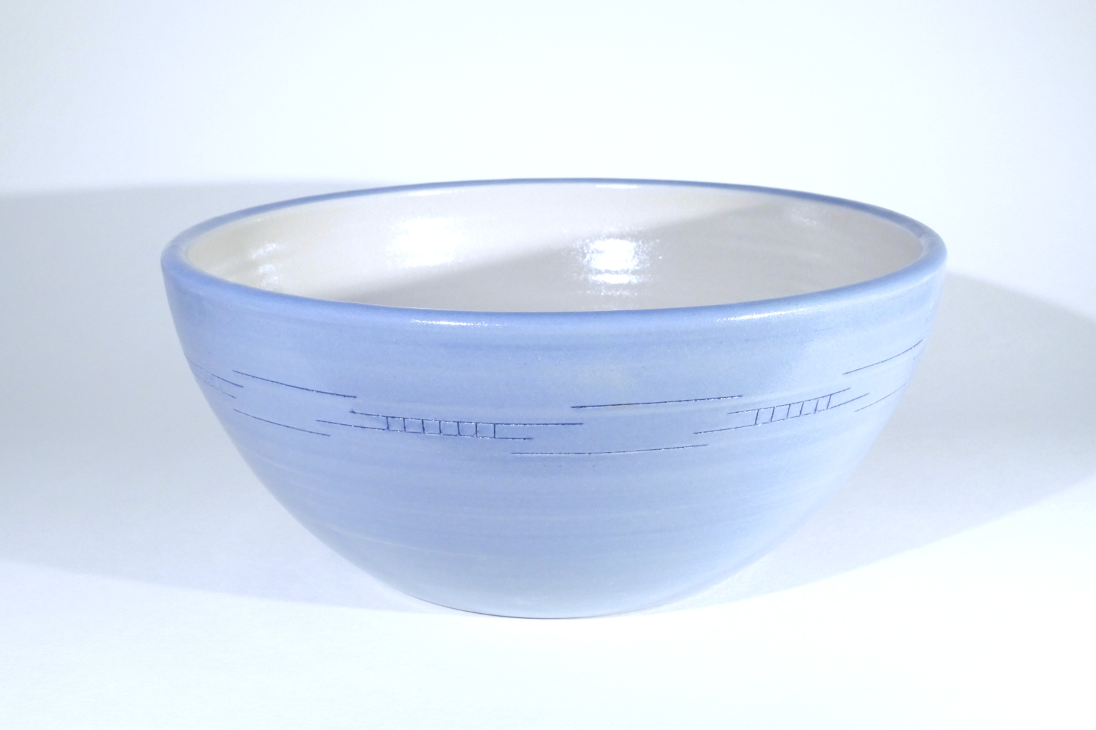 Salatschüssel Steinzeug hellblau