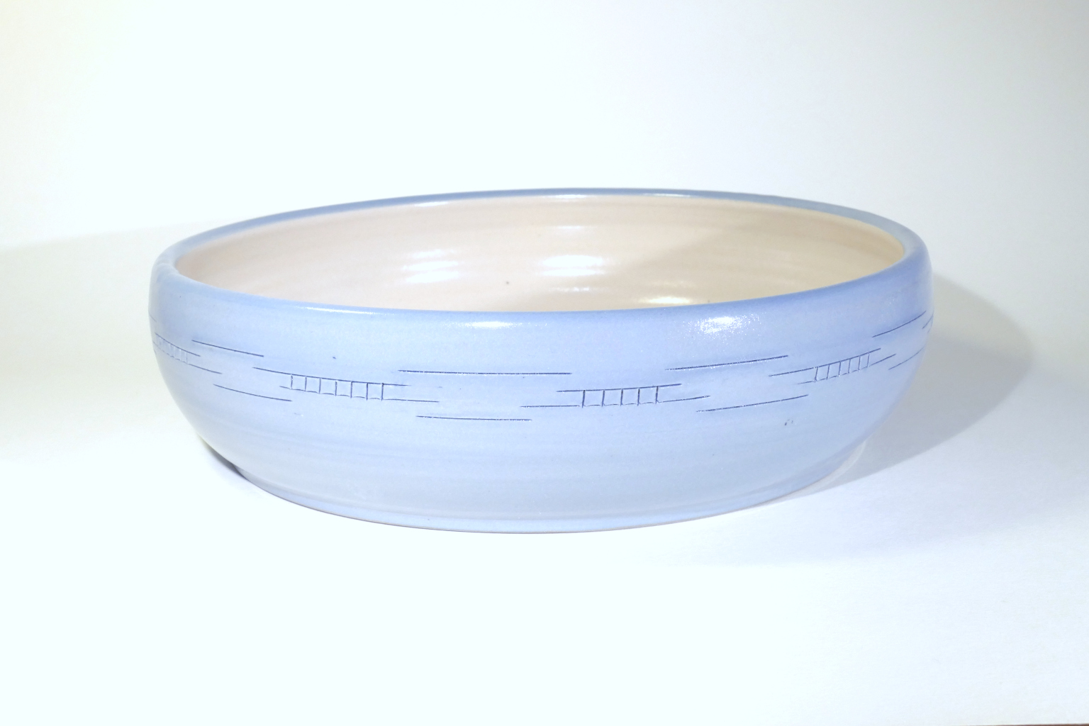 große Auflaufform Steinzeug hellblau