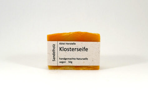 Sandelholzseife 50g mit Graspapierbanderole