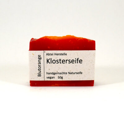Blutorangenseife 50g mit Graspapierbanderole