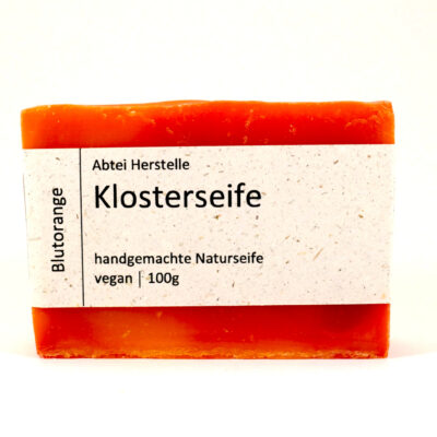 Blutorangenseife 100g mit Graspapierbanderole