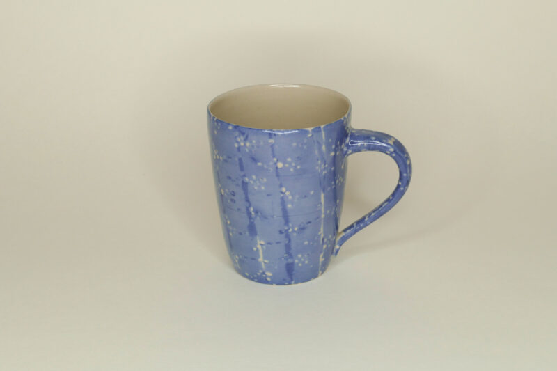 Jumbotasse Steinzeug blau