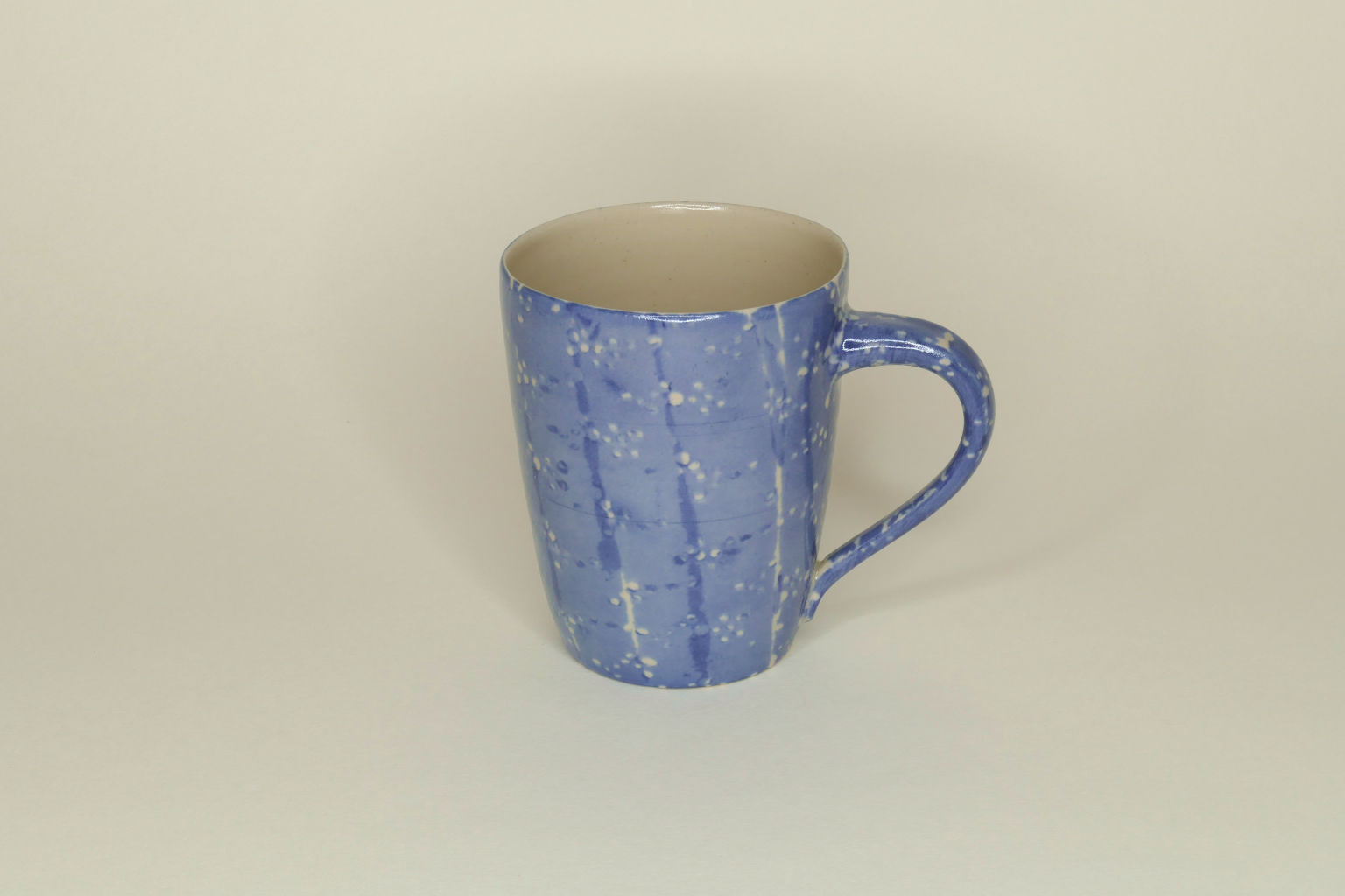 Jumbotasse Steinzeug blau